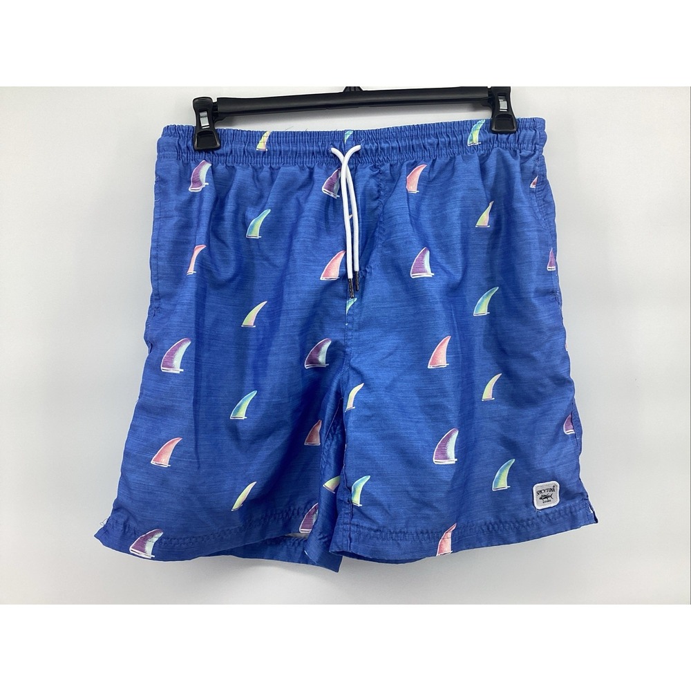 Spicy Tuna Sailboat Swim Trunks Men's X-large Blue Shorts - Picture 1 of 7